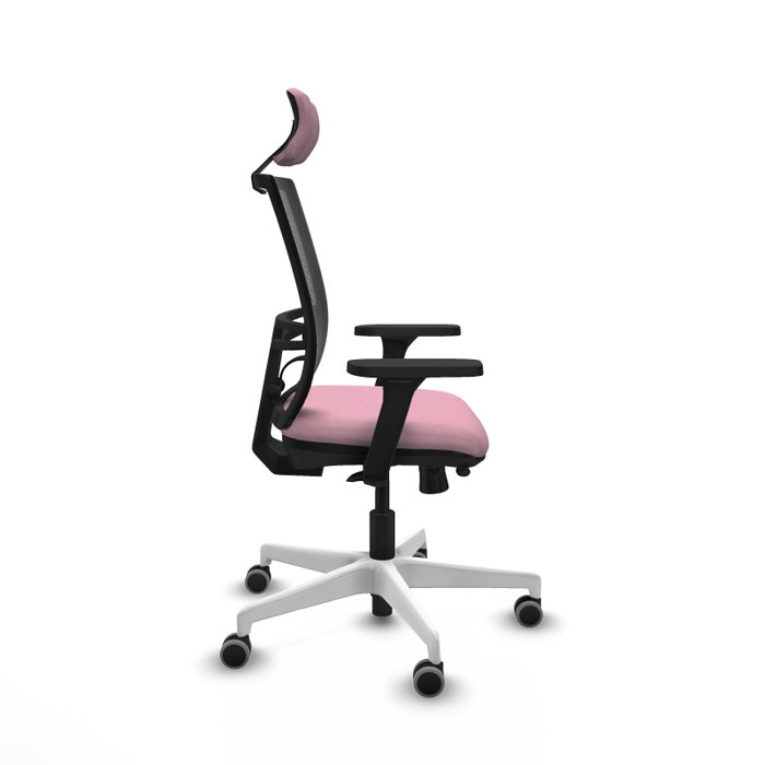PIQUERAS Y CRESPO Silla de oficina Yunquera con mecanismo Sincro/Traslack, Rosa y Negro PIQUERAS Y CRESPO Silla de oficina Yunquera con mecanismo Sincro/Traslack, Rosa y Negro