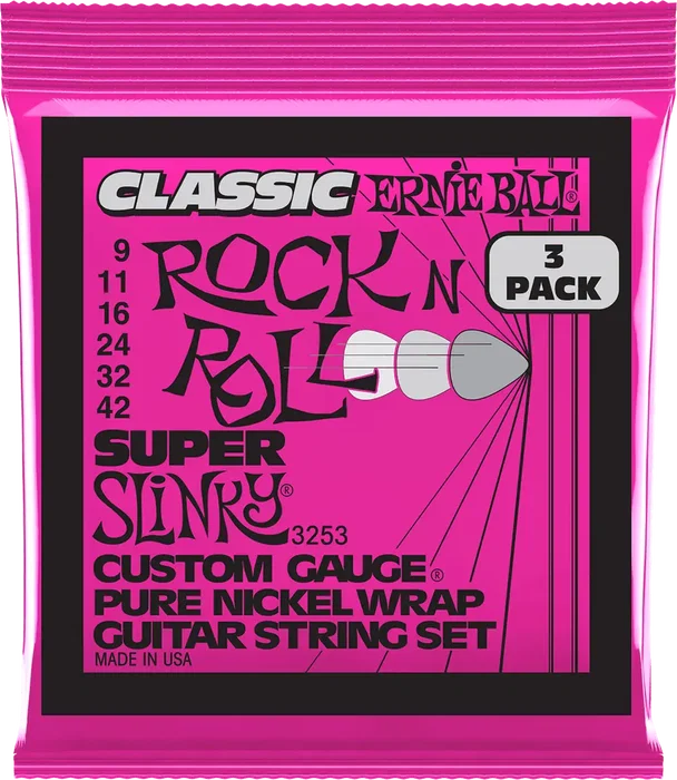 Ernieball Cuerdas Guitarra Eléctrica Slinky Classic Rnr Pure 9-42 Tripack (3) Nickel Ernieball Cuerdas Guitarra Eléctrica Slinky Classic Rnr Pure 9-42 Tripack (3) Nickel