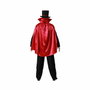 Disfraz Completo de Mago Adulto para Hombre Negro con Capa y Sombrero - Talla XS-S