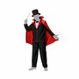 Disfraz Completo de Mago Adulto para Hombre Negro con Capa y Sombrero - Talla XS-S