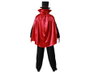 Disfraz Completo de Mago Adulto para Hombre Negro con Capa y Sombrero - Talla XS-S
