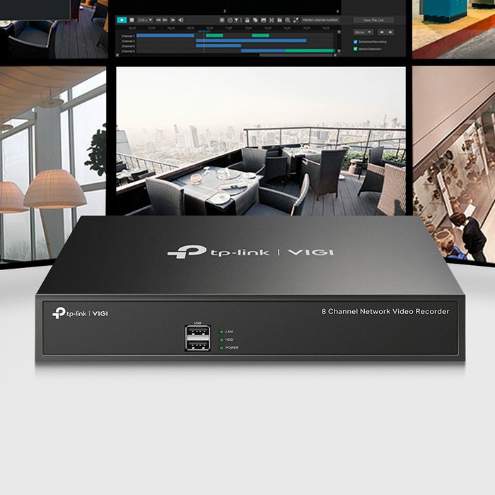 TP-Link VIGI NVR1008H Grabador de Vídeo en Red de 8 Canales