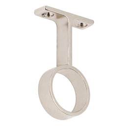 HERRAJES ALK Soporte Tubo Redondo D25Mm Central Niquel