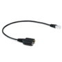 Equip Adaptador de Audio RJ-9 a 2 x Jack 3,5 mm Negro 25 cm