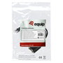 Equip Adaptador de Audio RJ-9 a 2 x Jack 3,5 mm Negro 25 cm
