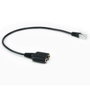 Equip Adaptador de Audio RJ-9 a 2 x Jack 3,5 mm Negro 25 cm