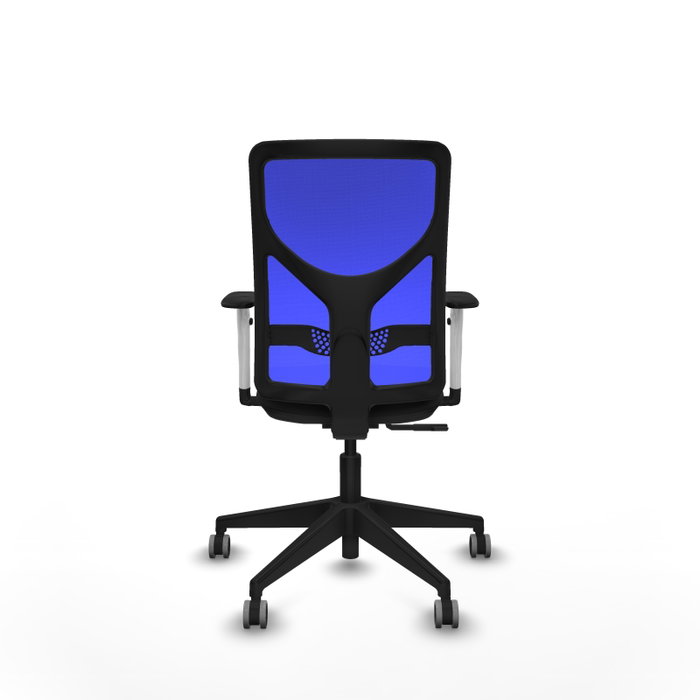 PIQUERAS Y CRESPO Silla de oficina Motilla con mecanismo Sincro, Azul y Negro