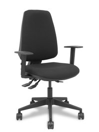 PIQUERAS Y CRESPO Silla Elche asincro bali negro con brazos 1D