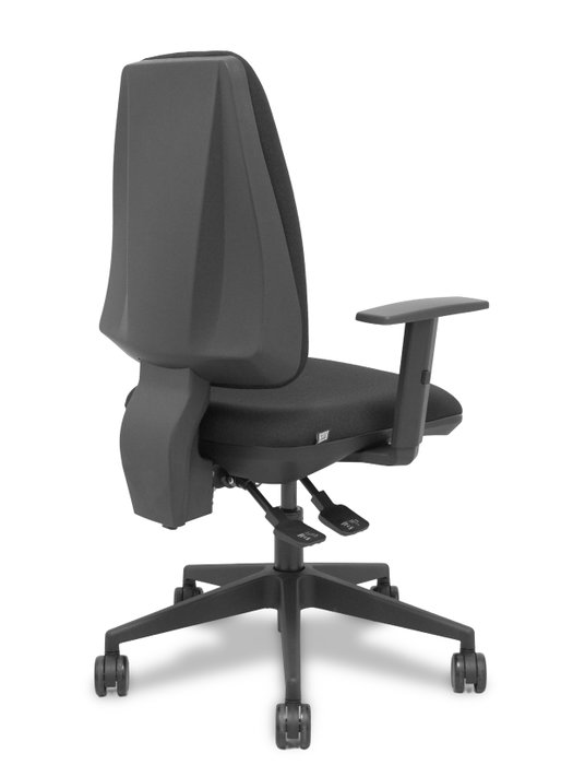 PIQUERAS Y CRESPO Silla Elche asincro bali negro con brazos 1D