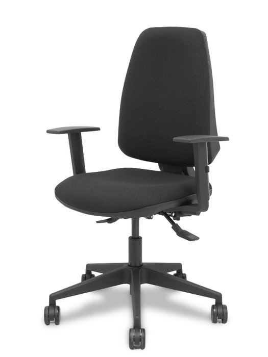 PIQUERAS Y CRESPO Silla Elche asincro bali negro con brazos 1D