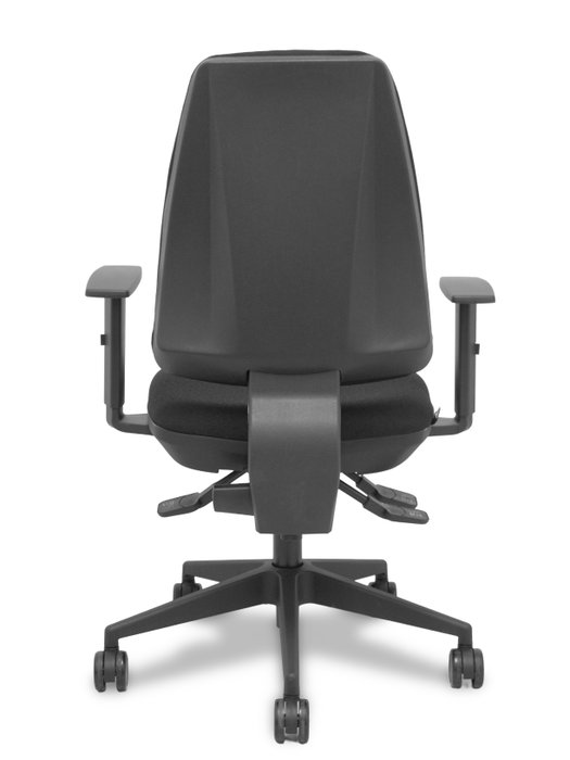 PIQUERAS Y CRESPO Silla Elche asincro bali negro con brazos 1D