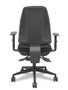 PIQUERAS Y CRESPO Silla Elche asincro bali negro con brazos 1D