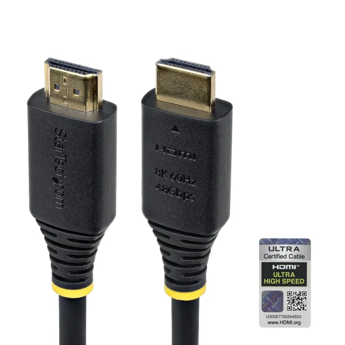 StarTech Cable HDMI 2.1 Certificado Ultra Alta Velocidad 8K60 4K120 48Gbps - 4m Negro - HDMI21-CBL-8K60-4M