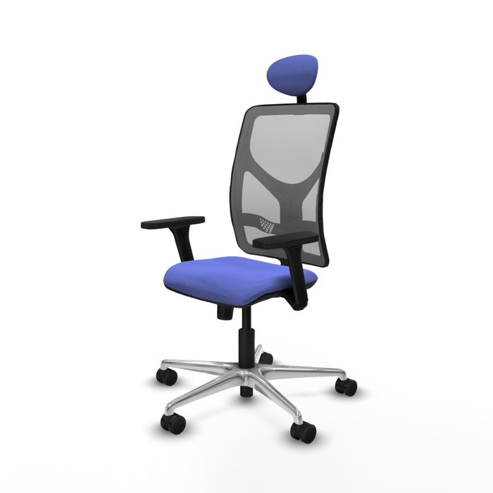 PIQUERAS Y CRESPO Silla de oficina Motilla con mecanismo Sincro, azul claro y gris PIQUERAS Y CRESPO Silla de oficina Motilla con mecanismo Sincro, azul claro y gris