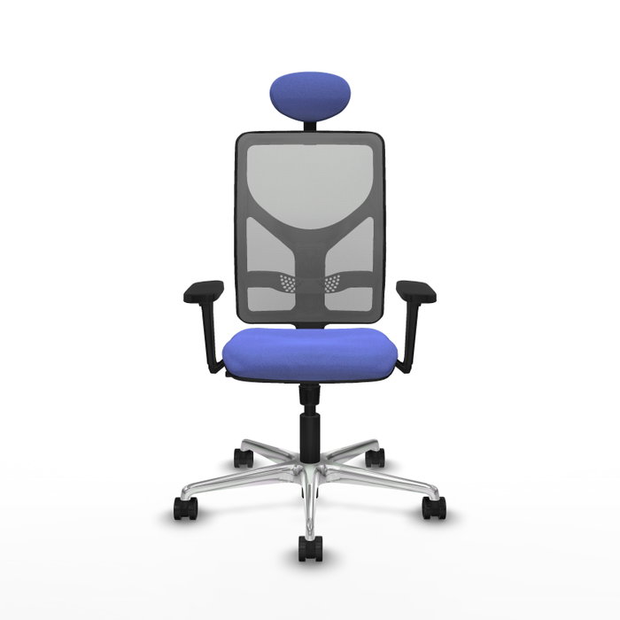 PIQUERAS Y CRESPO Silla de oficina Motilla con mecanismo Sincro, azul claro y gris PIQUERAS Y CRESPO Silla de oficina Motilla con mecanismo Sincro, azul claro y gris