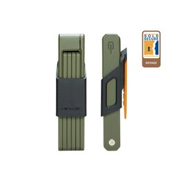Hiplok SWITCH Candado Plegable de Bicicleta con Sistema CLIP+RIDE y Placa SWITCH - Acero, Llave, 850 mm, 1.1 kg