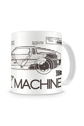 SD TOYS Taza Time Machine Regreso al Futuro de Cerámica