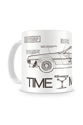 SD TOYS Taza Time Machine Regreso al Futuro de Cerámica
