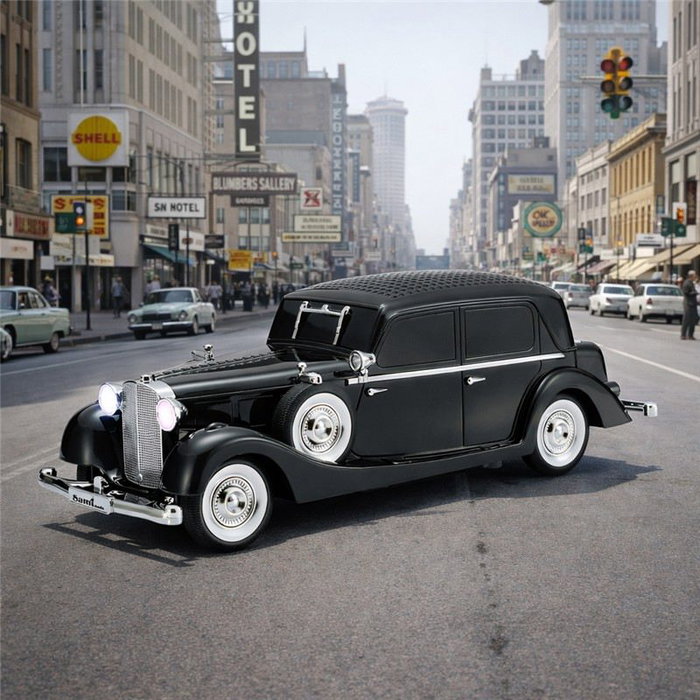 SAMI Altavoz sami vintage "lincoln" negro multimedia 1