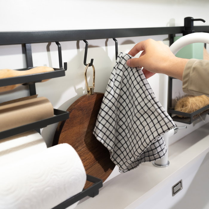 Emuca Estante para tarros de especias Titane, Acero, Gris antracita