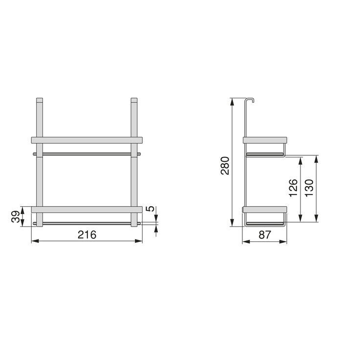 Emuca Estante para tarros de especias Titane, Acero, Gris antracita