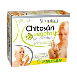 Pinisan Siluplan Chitosan Vegetal 60 cápsulas - Complemento alimenticio atrapa grasas