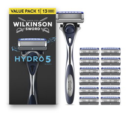 Wilkinson Hydro 5 Máquina de Afeitar + 13 Recambios, 13 Unidades, para Hombre