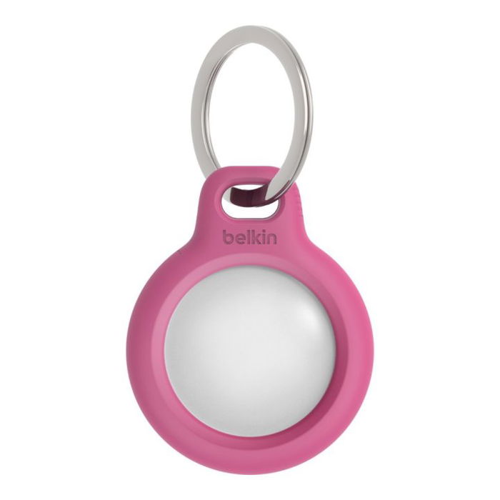Belkin Llavero F8 W973Btpnk para Apple AirTag - Funda de Protección Ultraligera, Color Rosa, Compatible con AirTag