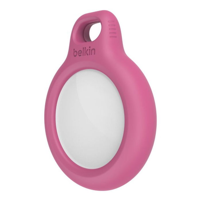 Belkin Llavero F8 W973Btpnk para Apple AirTag - Funda de Protección Ultraligera, Color Rosa, Compatible con AirTag