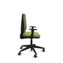 PIQUERAS Y CRESPO Silla de oficina Elche Verde oliva con Base piramidal negra y Brazos 1D