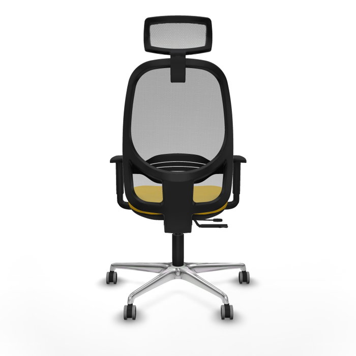 PIQUERAS Y CRESPO Silla de oficina Cilanco con mecanismo Sincro/Traslack Amarillo y Gris PIQUERAS Y CRESPO Silla de oficina Cilanco con mecanismo Sincro/Traslack Amarillo y Gris