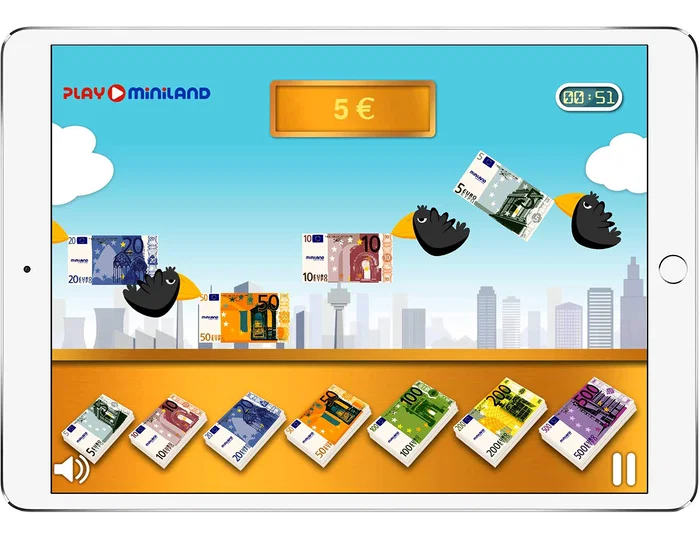 Miniland Juego de Monedas y Billetes Activity Euro 108 piezas