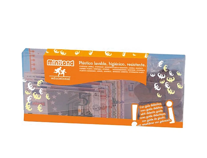 Miniland Juego de Monedas y Billetes Activity Euro 108 Piezas