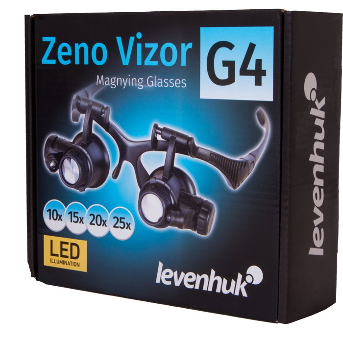 Levenhuk Zeno Vizor G4 Gafas lupa con iluminación LED
