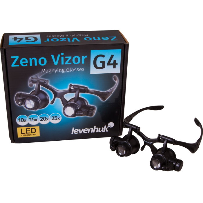 Levenhuk Zeno Vizor G4 Gafas lupa con iluminación LED