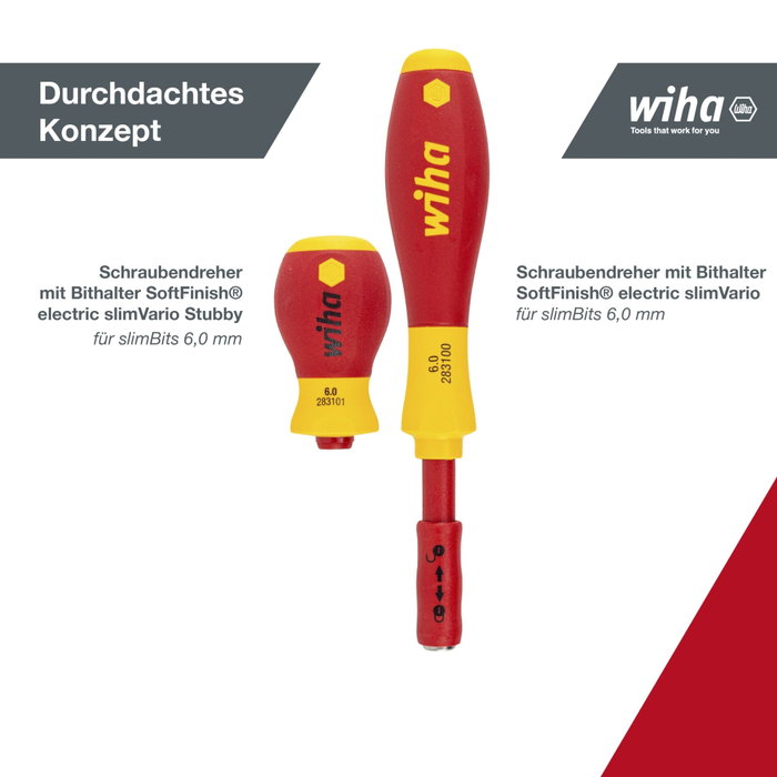 Wiha slimVario Starter Set 2831T18 con 2 Destornilladores y 16 Puntas Wiha slimVario Starter Set 2831T18 con 2 Destornilladores y 16 Puntas