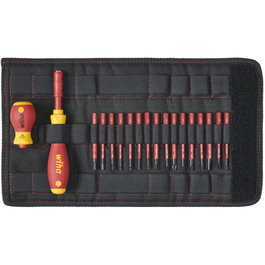Wiha slimVario Starter Set 2831T18 con 2 Destornilladores y 16 Puntas