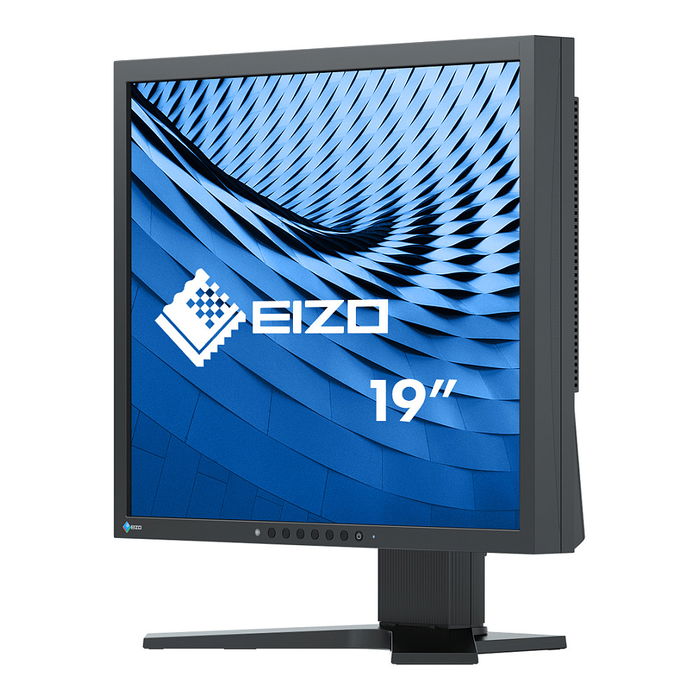 Eizo FlexScan S1934H-BK - Monitor 48.3 cm (19") IPS 5:4, Resolución 1280x1024 (SXGA), 14 ms, Panel LED, Negro, Altura Ajustable, Puerto DVI y DisplayPort