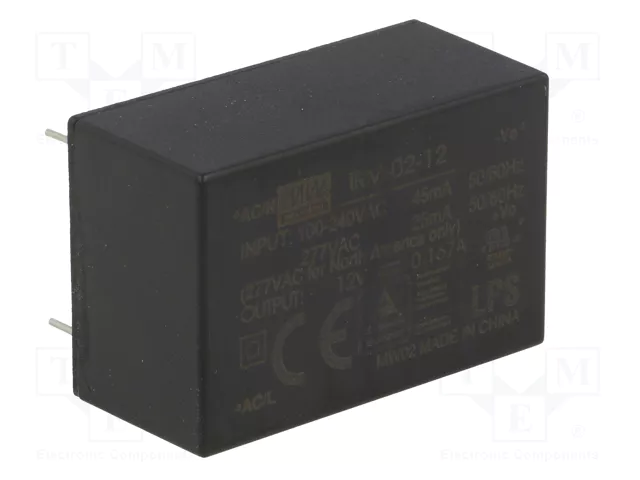 MEAN WELL IRM-02-12 Convertidor AC/DC 2W 12VDC