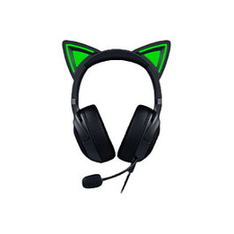 Razer Kraken Kitty V2 Auriculares Gaming Alámbricos USB-A con Iluminación RGB, Sonido Virtual 7.1 y Micrófono Desmontable - Negro
