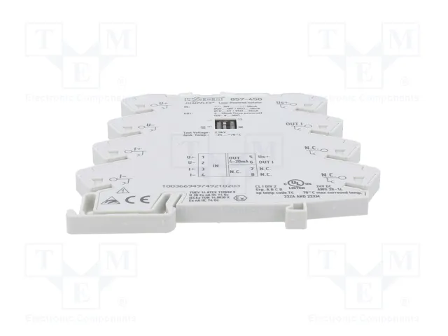 WAGO Transductor de señales analógicas para raíl DIN 8-30VDC IP20