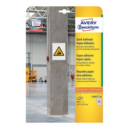 AVERY Zweckform L7873-20 Etiquetas Autoadhesivas Blancas 45,7 x 21,2 mm