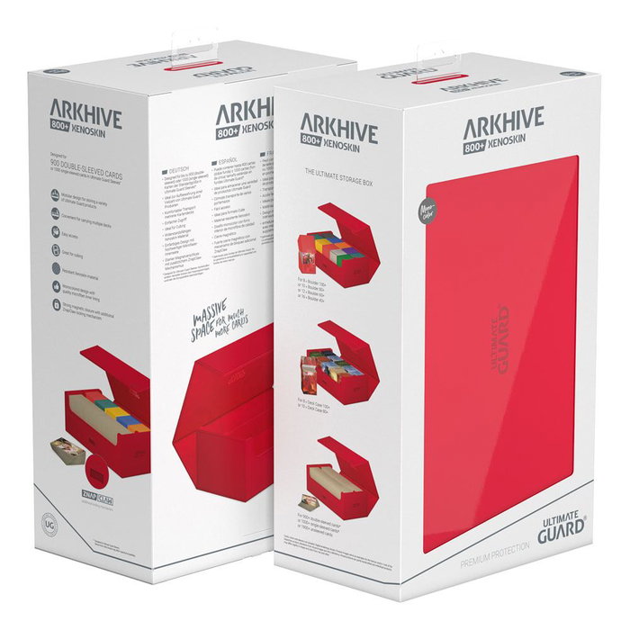 Ultimate Guard Arkhive 800+ XenoSkin Monocolor Rojo