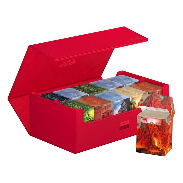 Ultimate Guard Arkhive 800+ XenoSkin Monocolor Rojo