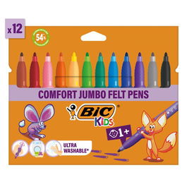 Rotulador Fibra Bic Kid Confort/Couleur Estuche De 12