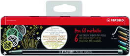 Stabilo 6806/8-31 Rotulador Premium Colores Metálicos Punta Media 1,4mm 6 Unidades 6806/8-31