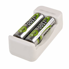 Ansmann Charger Basic II con 2 x AA 1300mAh