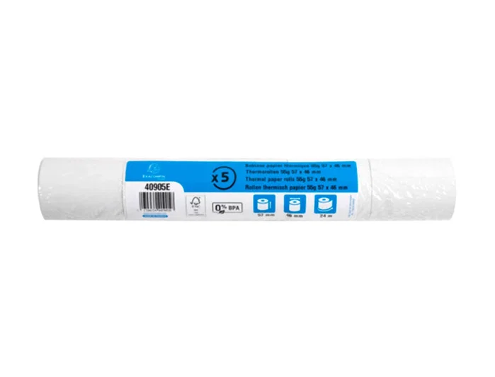 Exacompta Rollo Sumadora Térmico 57 mm x 46 mm 55 g/m2
