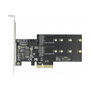 DeLOCK Tarjeta de Expansión PCIe x4 con 3 Puertos SATA 6 Gb/s y 2 Ranuras M.2 Key B - Factor de Forma Low Profile
