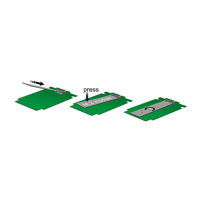 DeLOCK Adaptador SATA a M.2 NGFF, 62544, Interno, Color Verde, 100 x 70 x 7 mm
